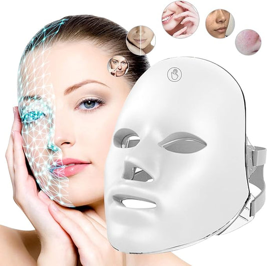 7-Color LED Light Therapy Face Mask – Anti-Aging & Acne Treatment (UAE Exclusive)