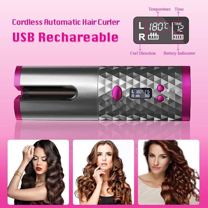 Cordless Automatic Hair Curler (UAE Exclusive)