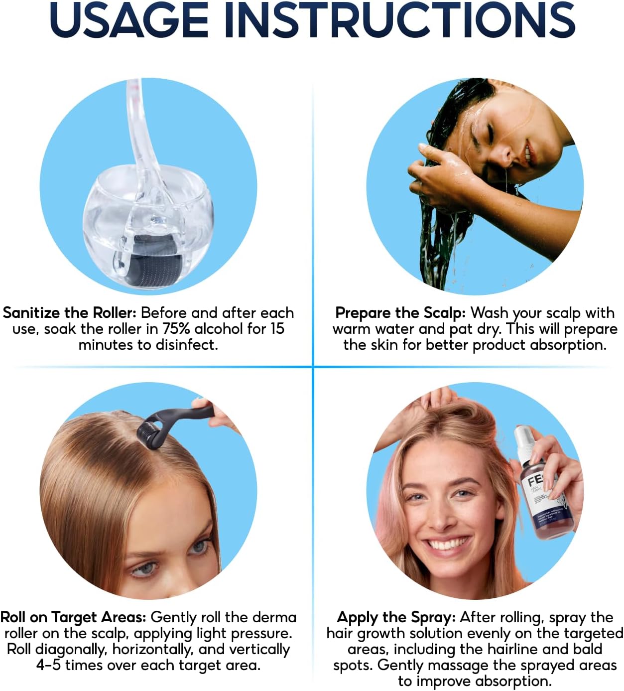 FEG Plus Hair Growth Spray – Thicker, Stronger Hair & Less Hair Fall