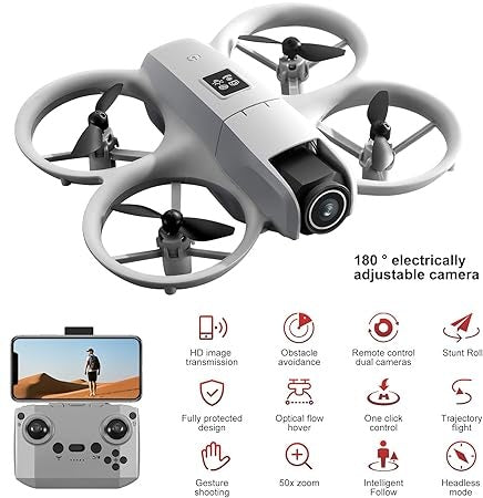 HD Camera Drone with Optical Flow & LED