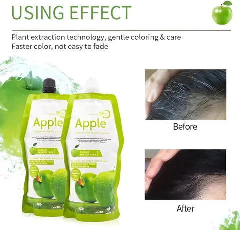 Apple Hair Color Shampoo (Original + Ammonia-Free) for Men & Women