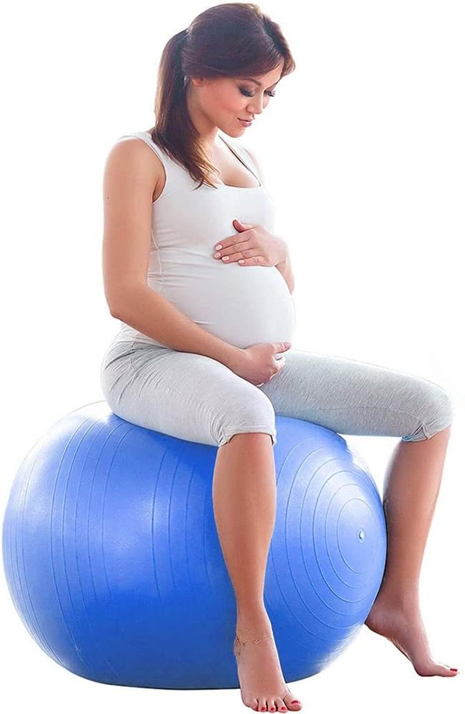 LORDEX - Anti-Burst Gym Ball – Core, Yoga & Fitness Stability Ball (Blue)